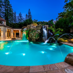 glass bottom pool